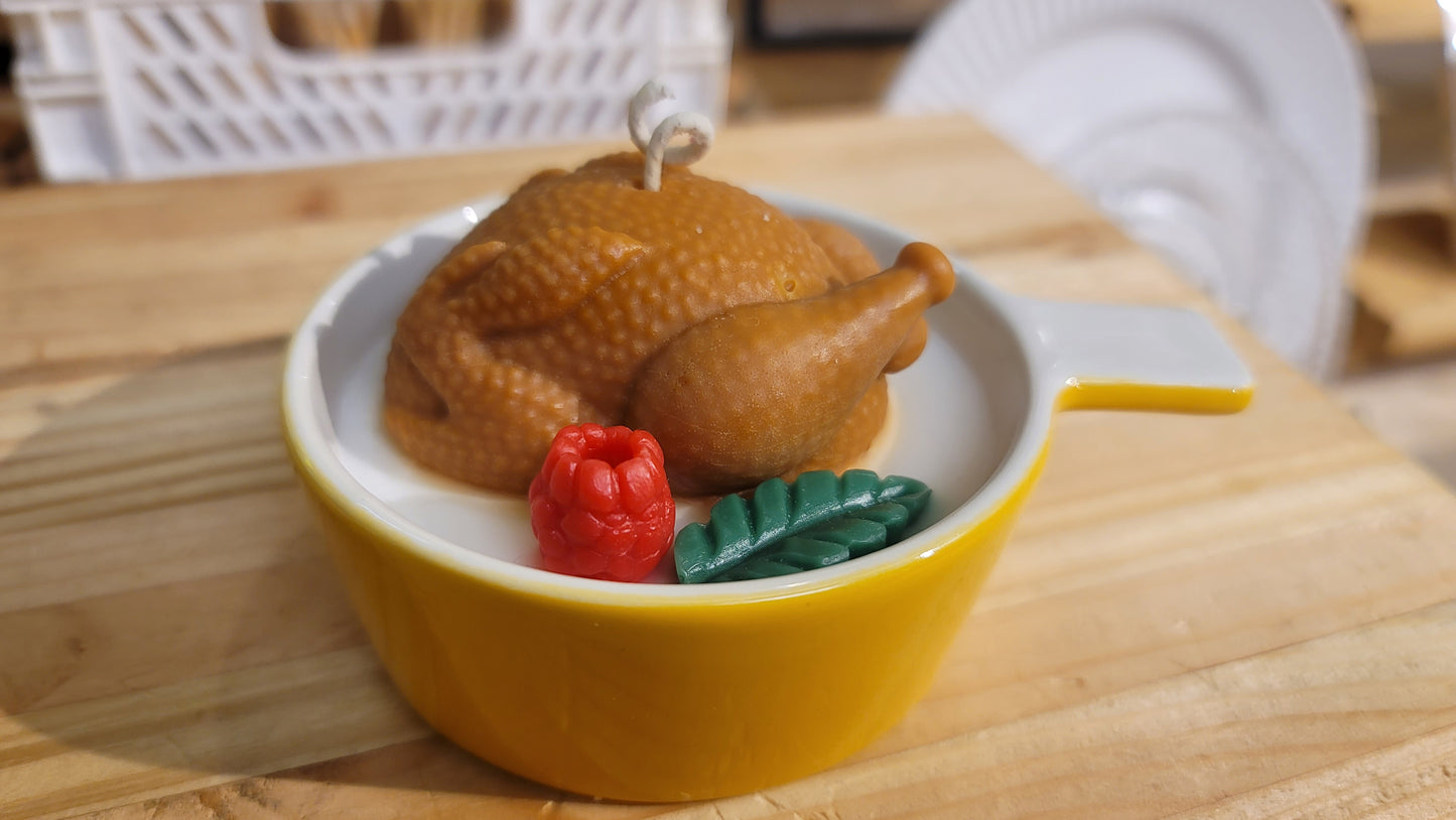 Turkey Dinner Candle