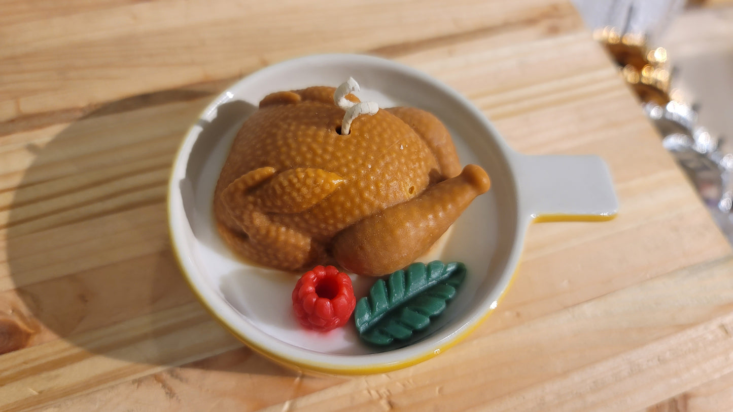 Turkey Dinner Candle