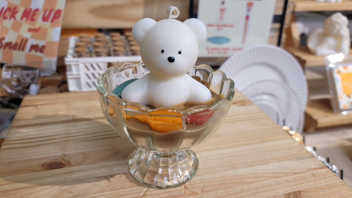 Fall Bear Candle