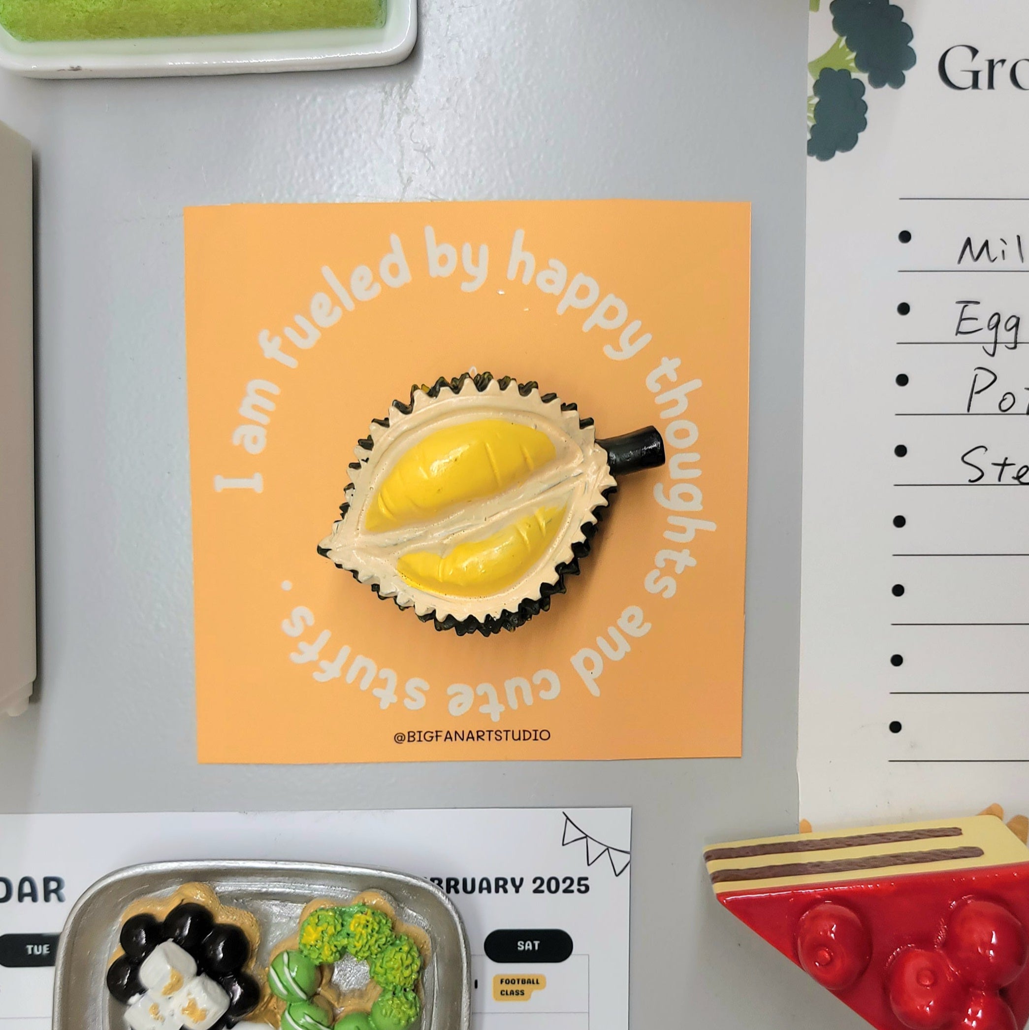Durian Fruit Magnet - King of Fruits Tropical Kitchen Decor - Big