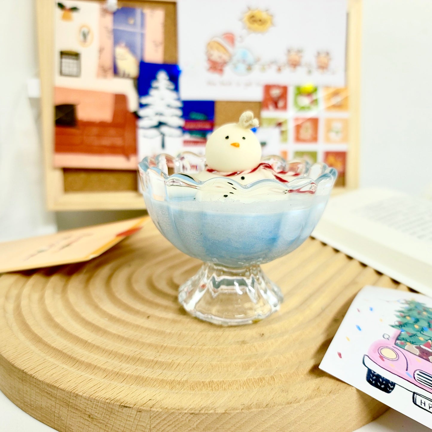 Melting Snowman Candle