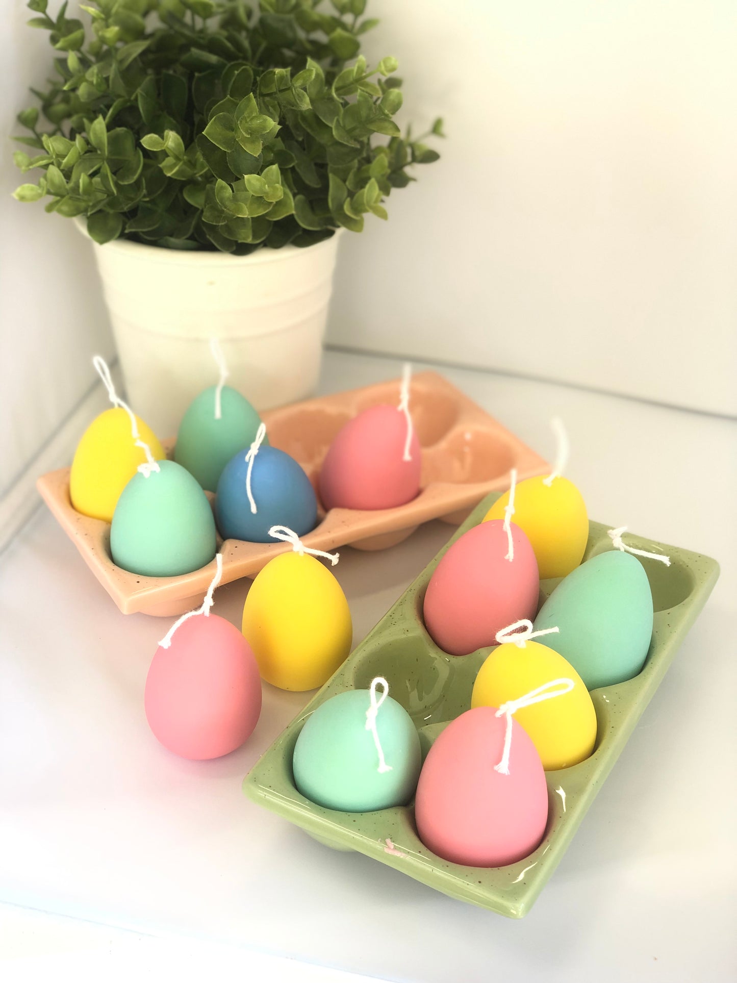 Easter Egg Carton Candles