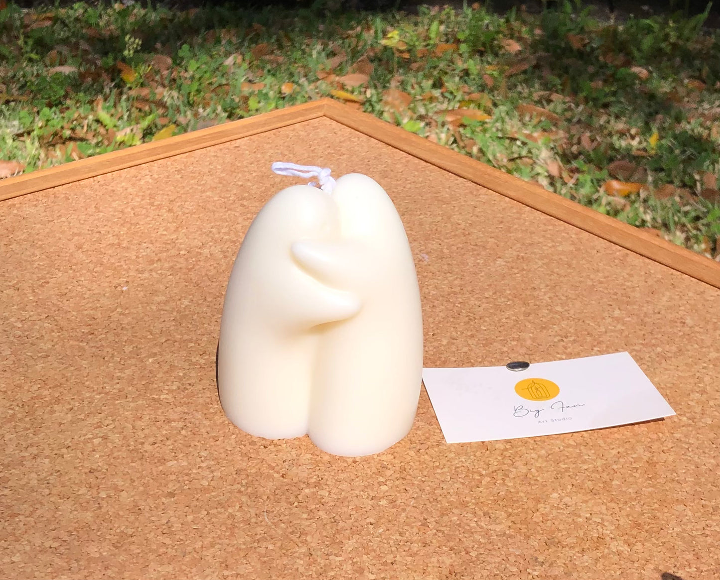 Hugging Ghost Candle