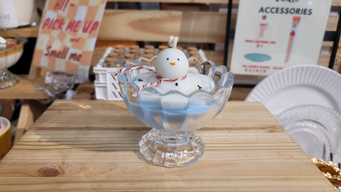 Melting Snowman Candle