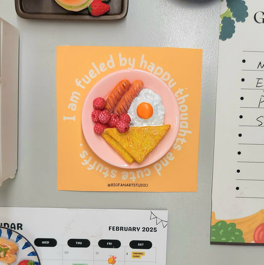 French Toast Plate Magnet