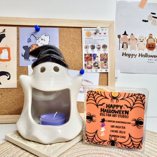 Ghost Tealight Candle Set