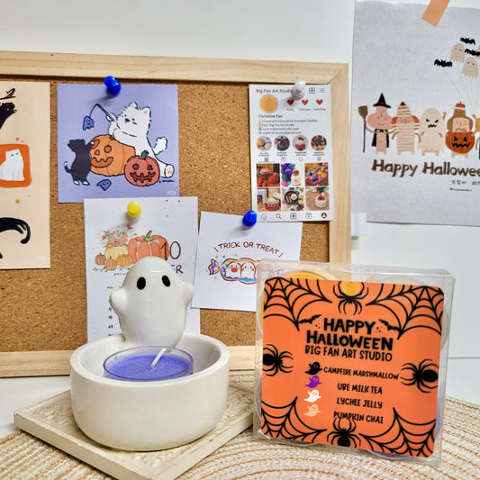 Little Ghost Tealight Candle Set