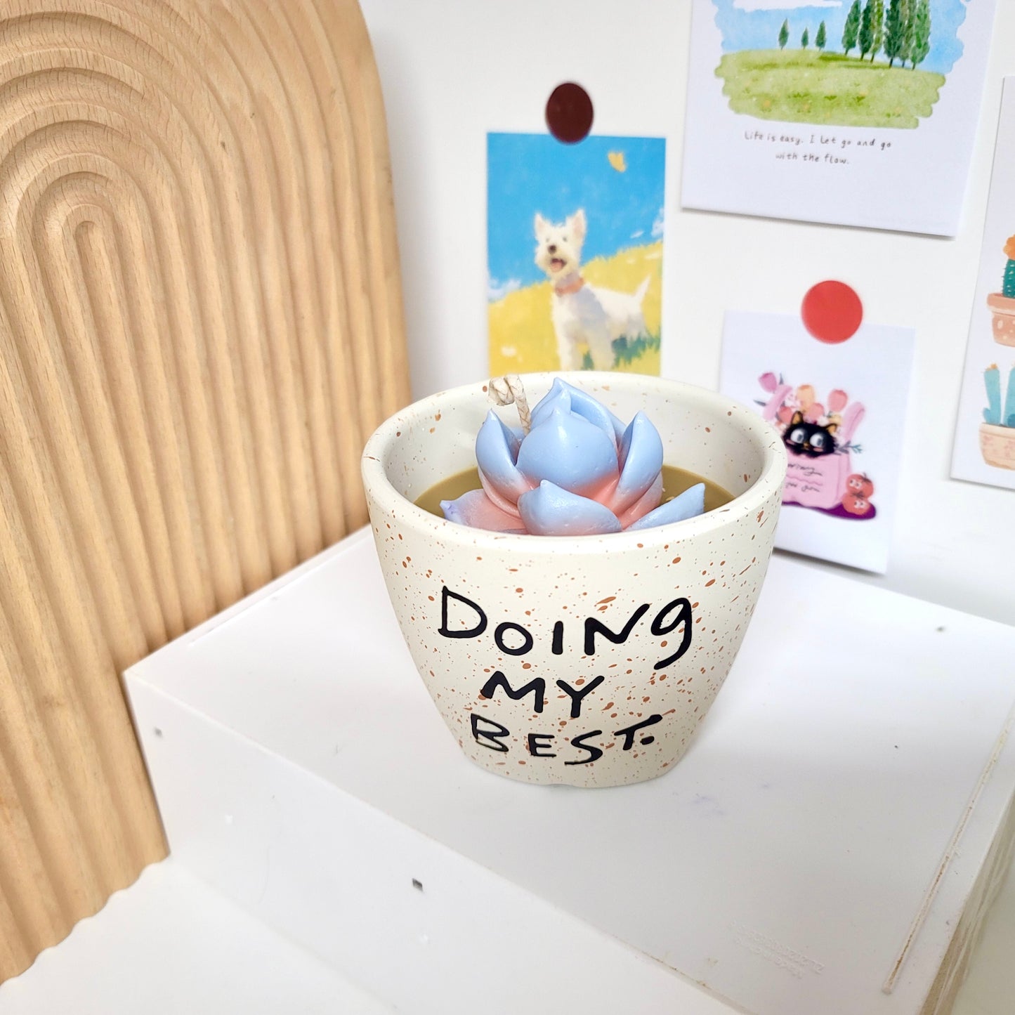 Succulent Plant Candle