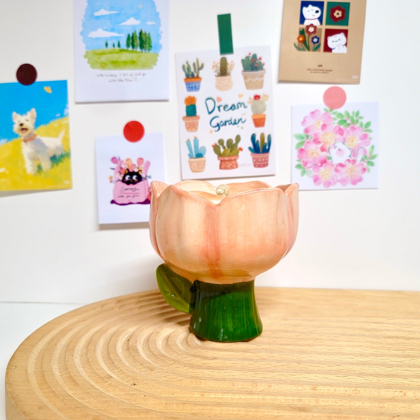 Tulips Candle