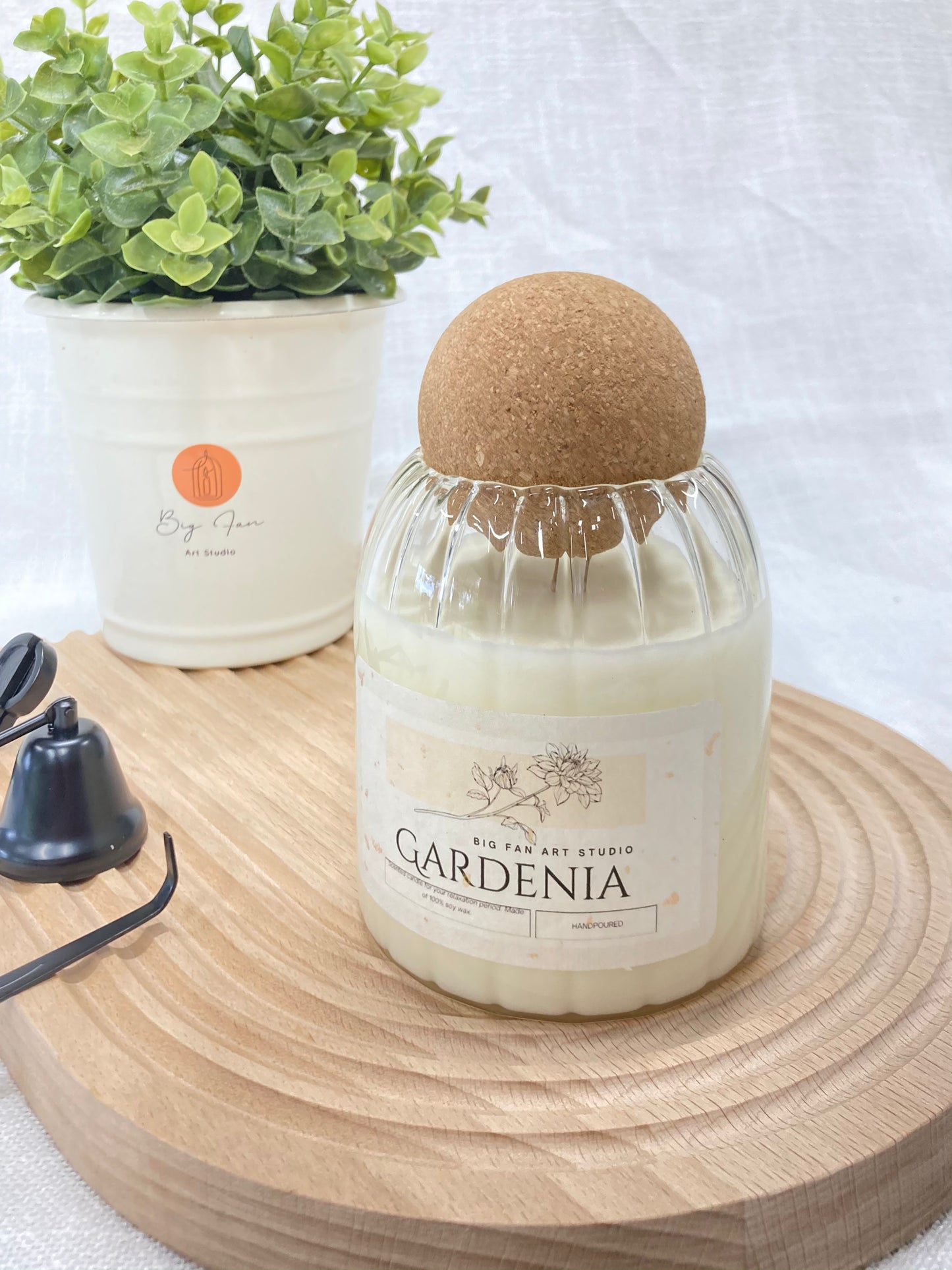 Signature Jar Candle - Full view of the 12 oz hand-poured soy wax candle.