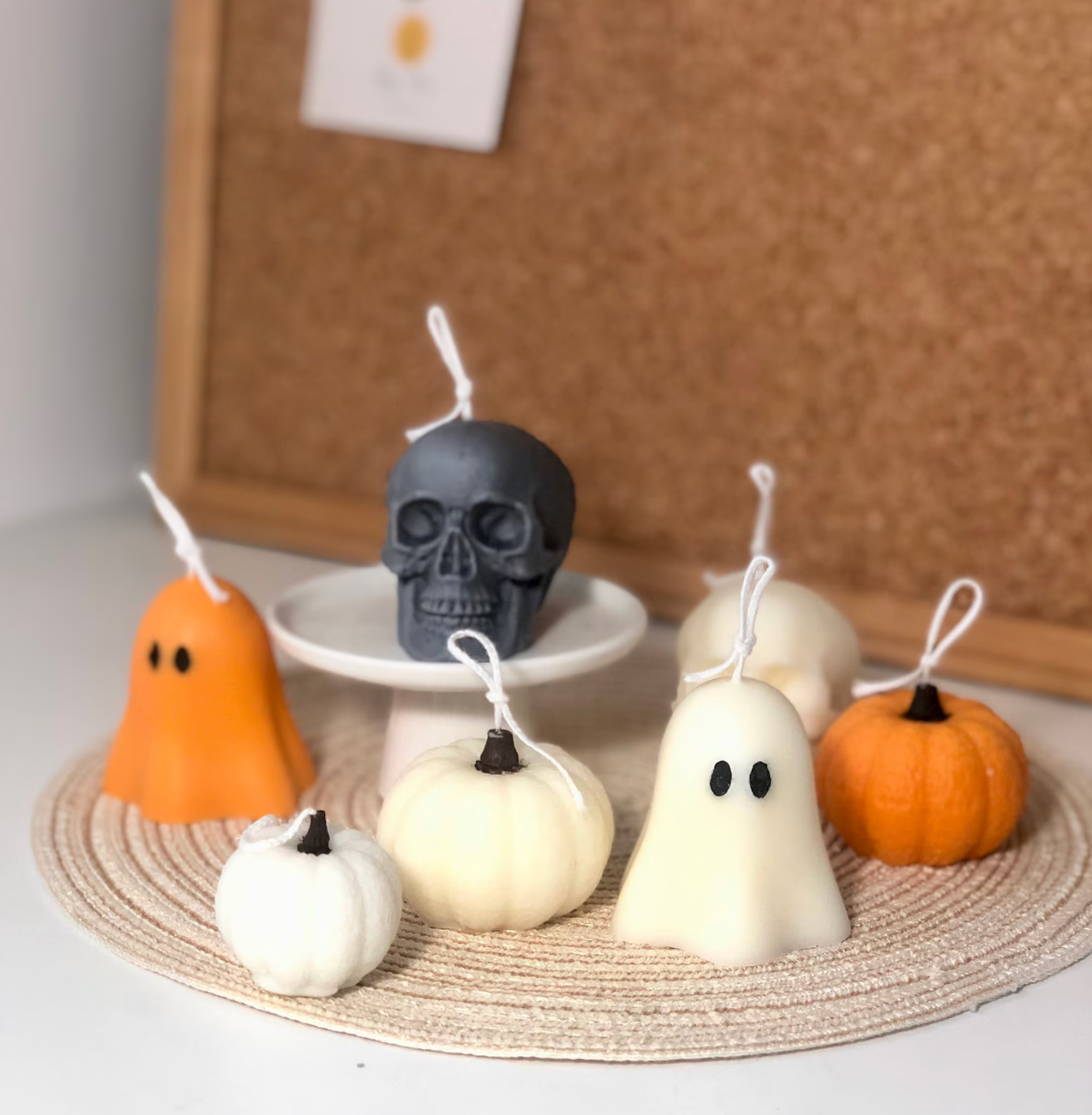 Halloween Pac-man Ghost Candle